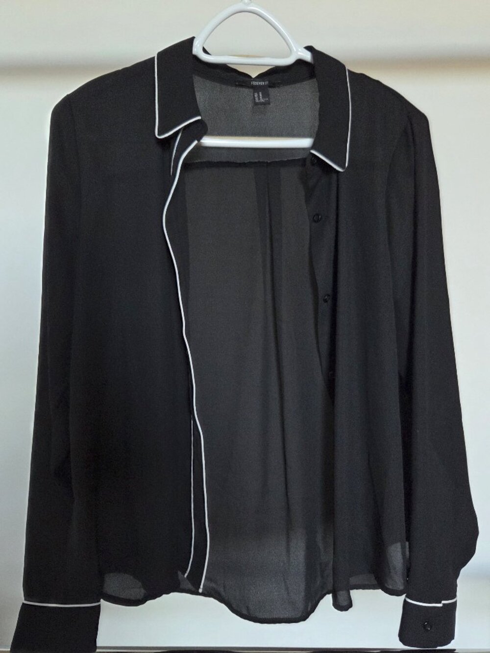 Forever 21 Black Button Up Shirt